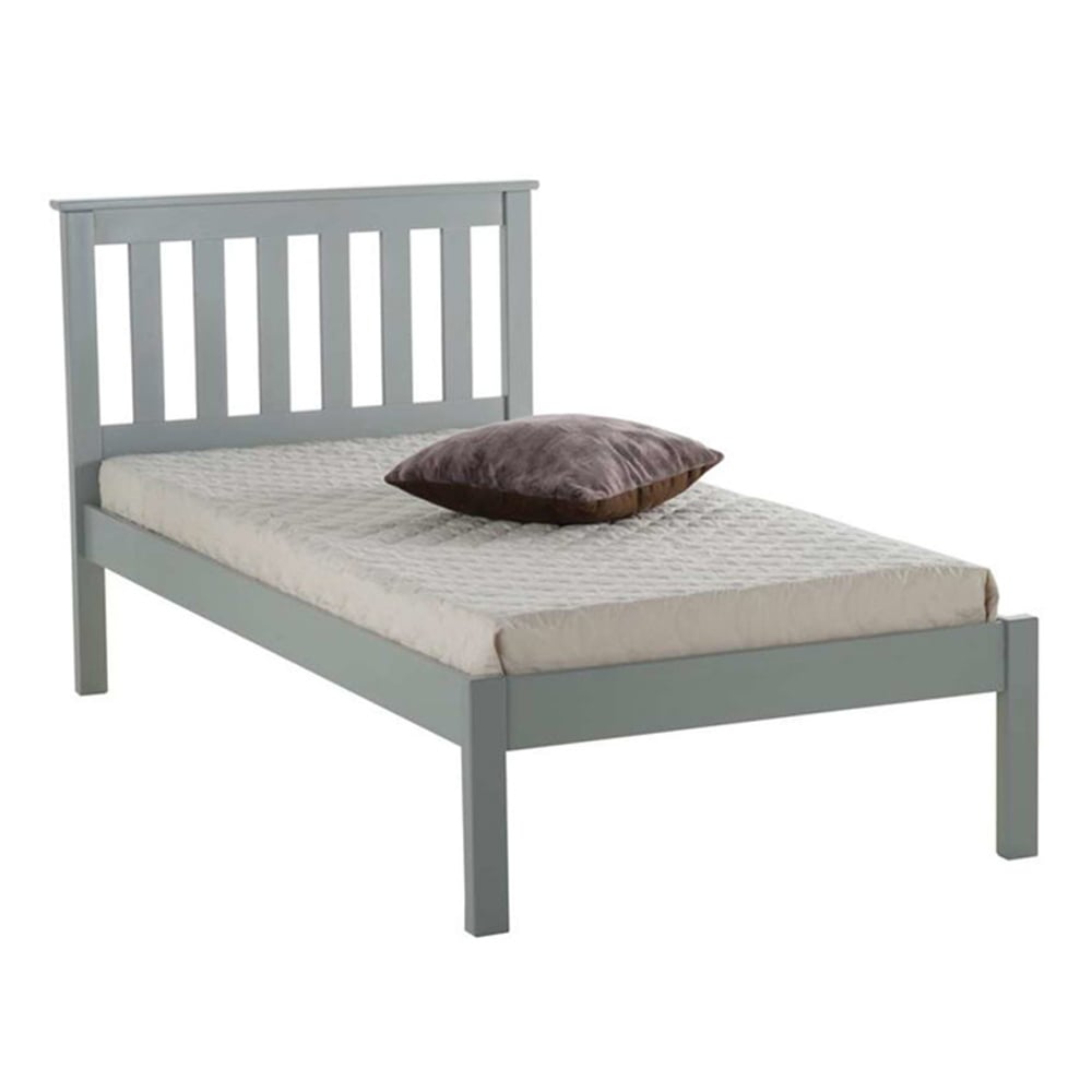 Danvers Wooden Single Bed In Grey | Bed Sava