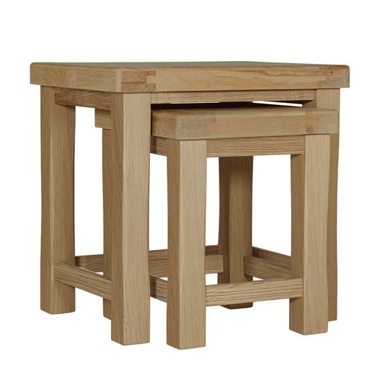 Danville Wooden Nest Of 2 Tables In Oak