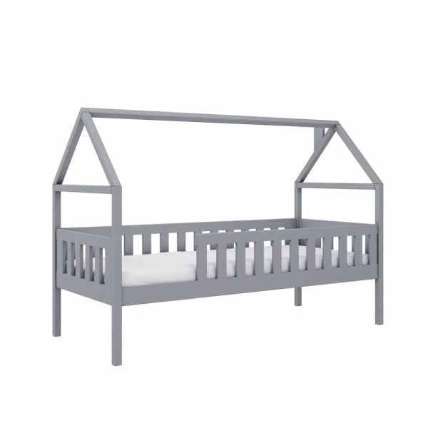 Dekalb Wooden Day Bed With Bonnell Mattress In Grey | Bed Sava