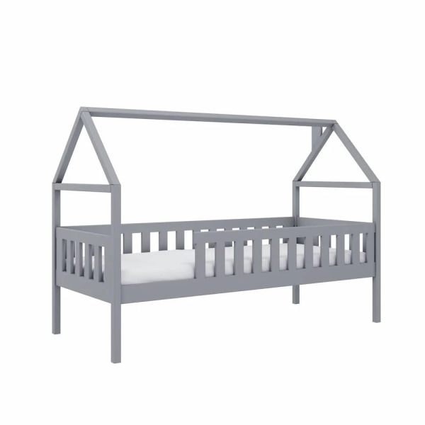 Dekalb Wooden Day Bed Without Mattress In Grey | Bed Sava