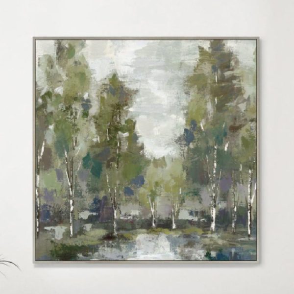 Deland Canvas Serene Moment Wall Art In Gold Frame | Bed Sava