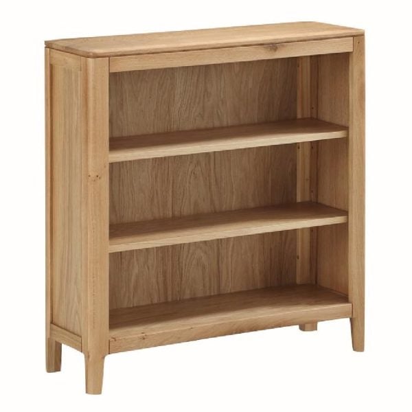 Derry Wooden Bookcase With 3 Shelves In Oak | Bed Sava