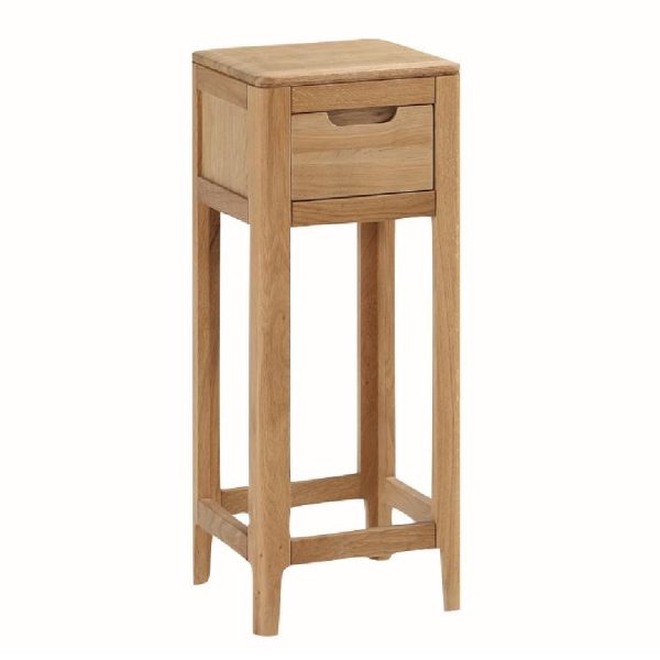Derry Wooden Telephone Table With 1 Drawer In Oak | Bed Sava