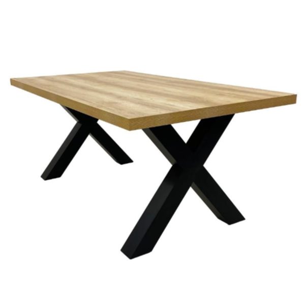 Detroit Large Wooden Rectangular Dining Table In Oak | Bed Sava