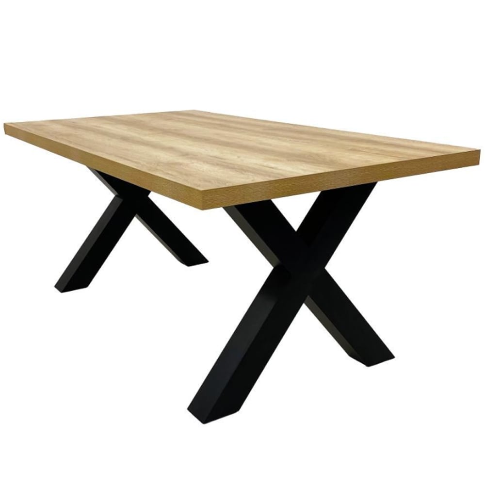 Detroit Small Wooden Rectangular Dining Table In Oak