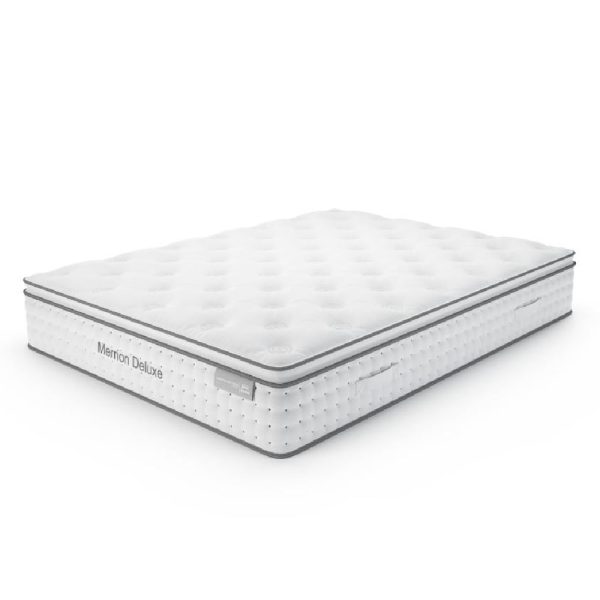 Diboll Fabric King Size Mattress In White | Bed Sava