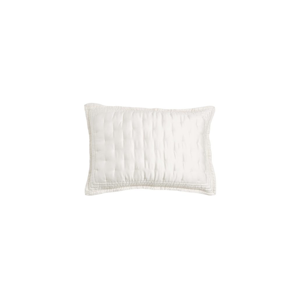 Donna Karan Essential Quilted Standard Pillowcase, Ivory