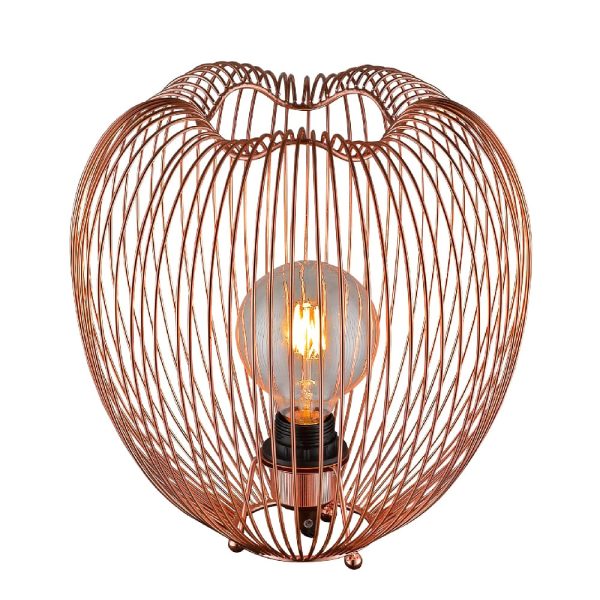 Dollis Metal Table Lamp In Copper | Bed Sava