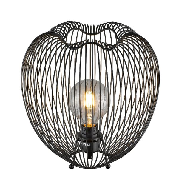 Dollis Metal Table Lamp In Matt Black | Bed Sava