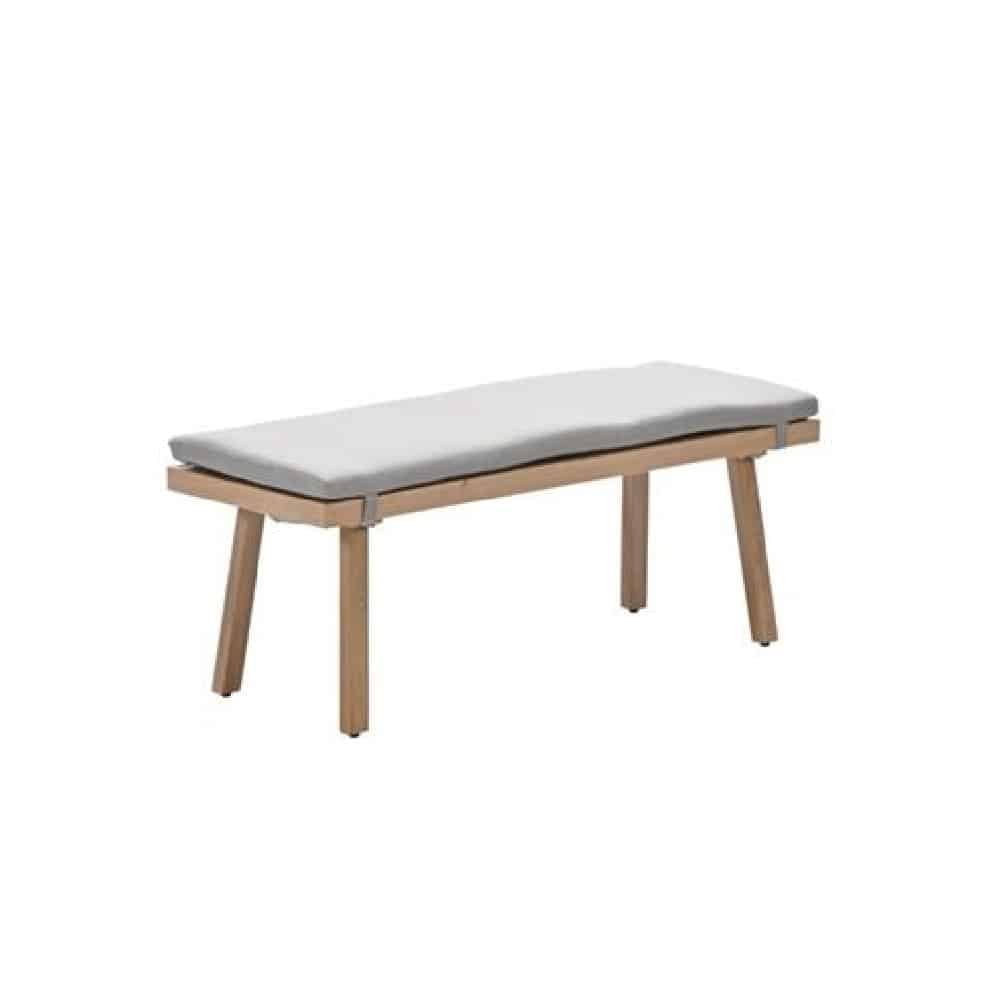 Dove Aluminium Garden Seating Bench In Desert Sand