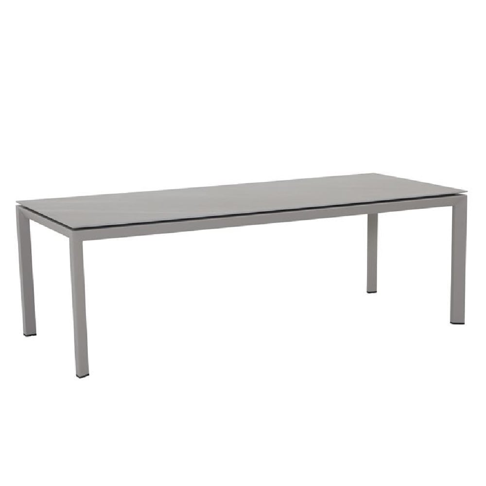 Draper Large Stone Rectangular Garden Dining Table In Sand