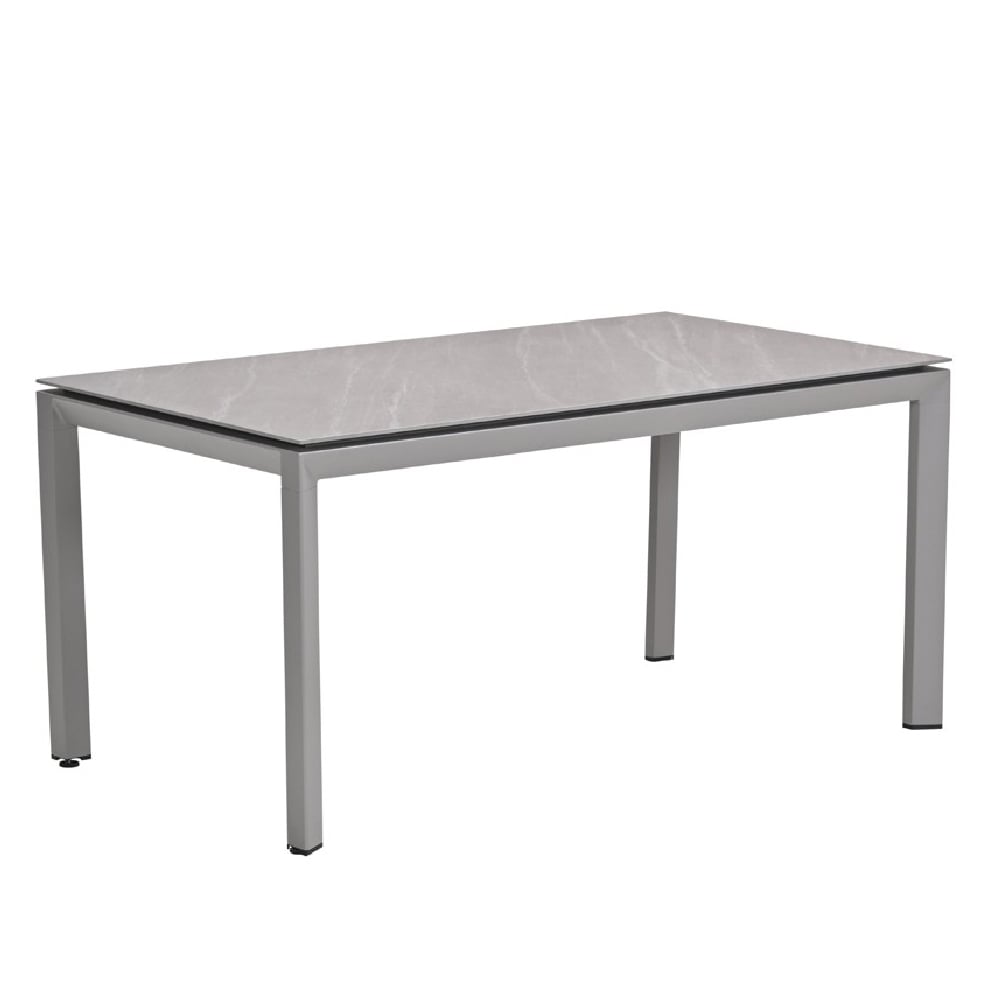 Draper Small Stone Rectangular Garden Dining Table In Sand