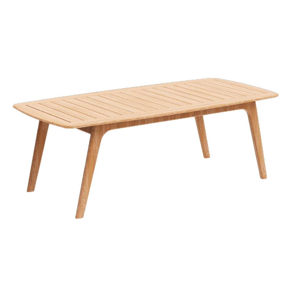 Duluth Small Wooden Garden Rectangular Dining Table In Natural