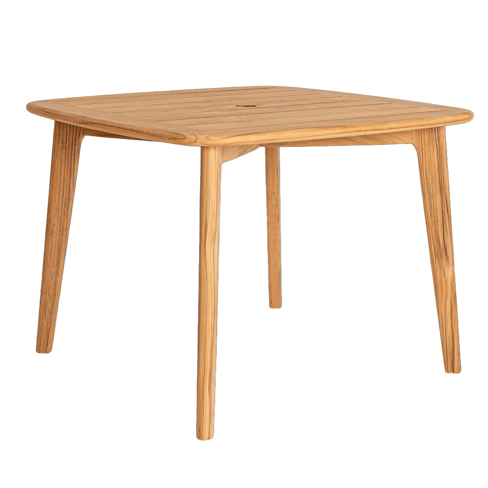 Duluth Wooden Garden Square Dining Table In Natural