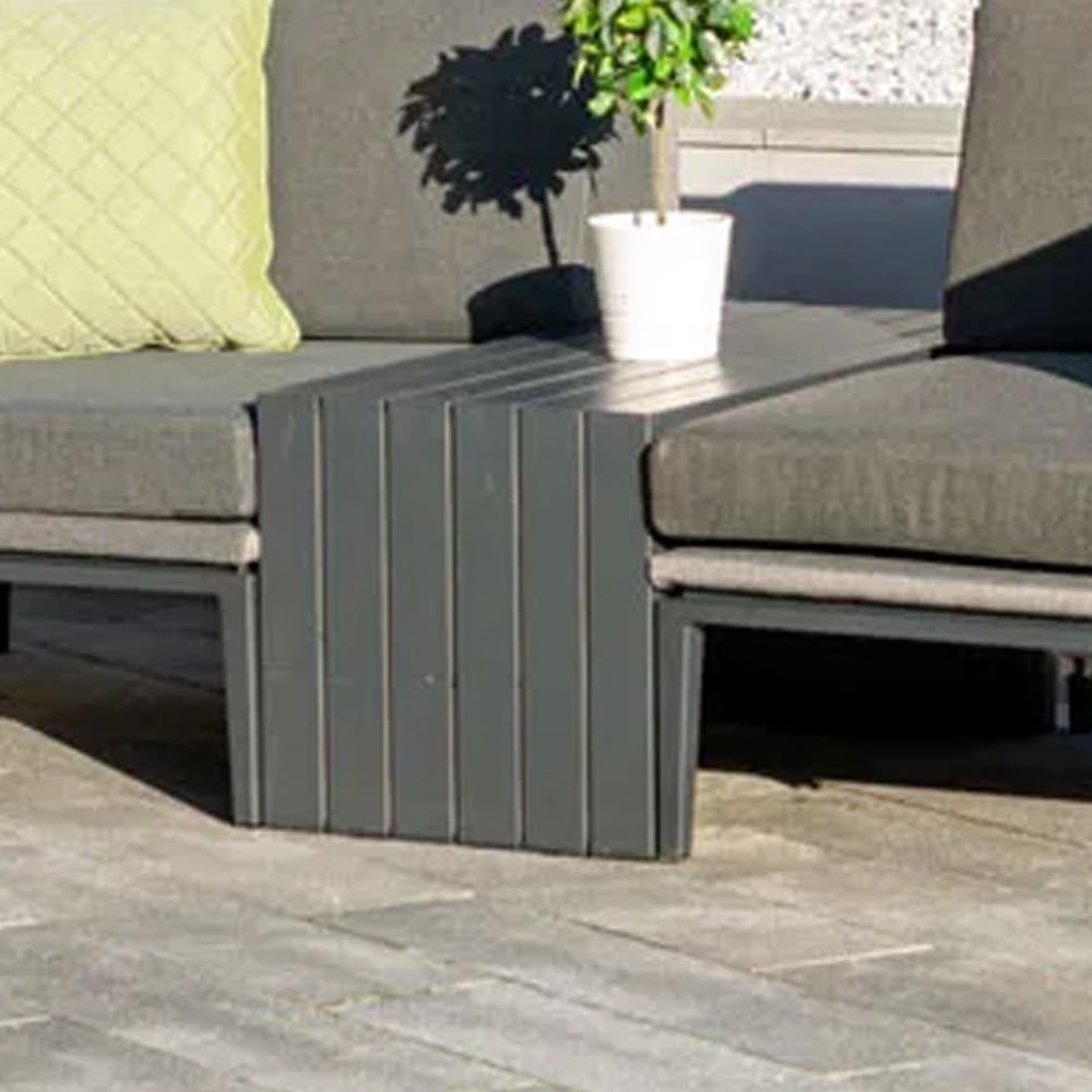 Dunstar Aluminium Outdoor Coffee Table In Charcoal