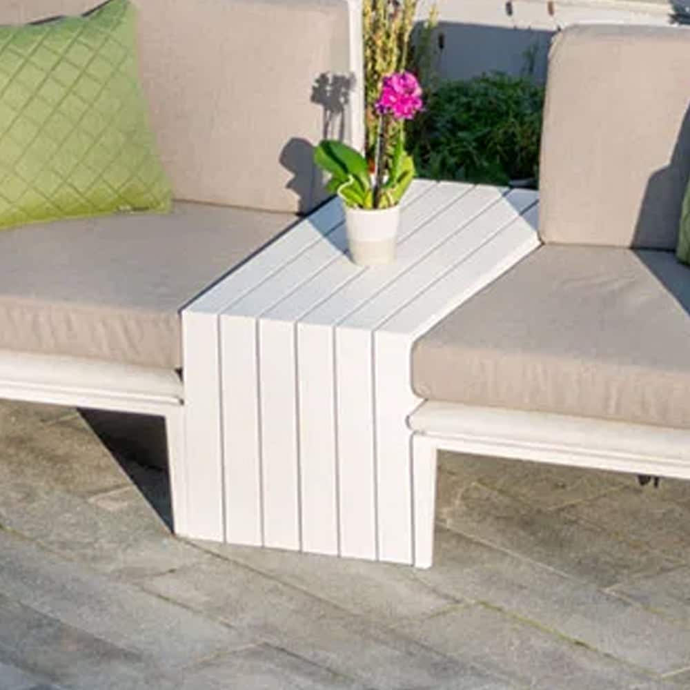 Dunstar Aluminium Outdoor Coffee Table In White