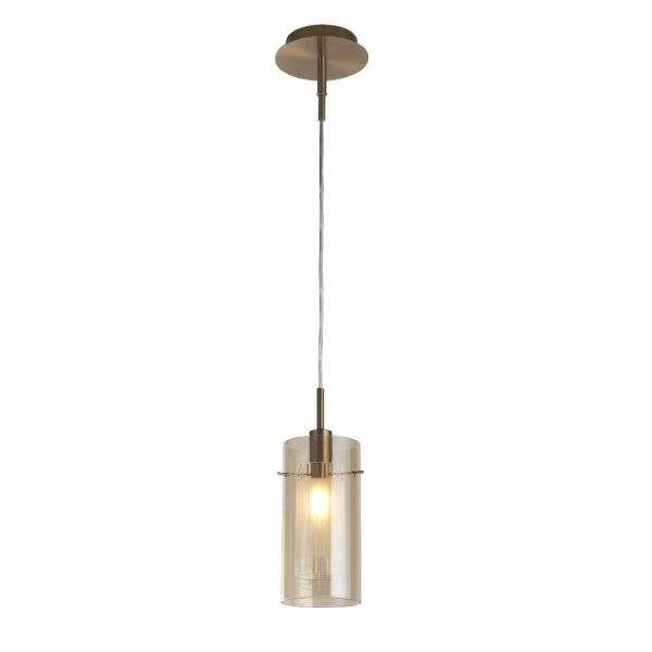Duo Champagne Glass Pendant Light In Bronze | Bed Sava