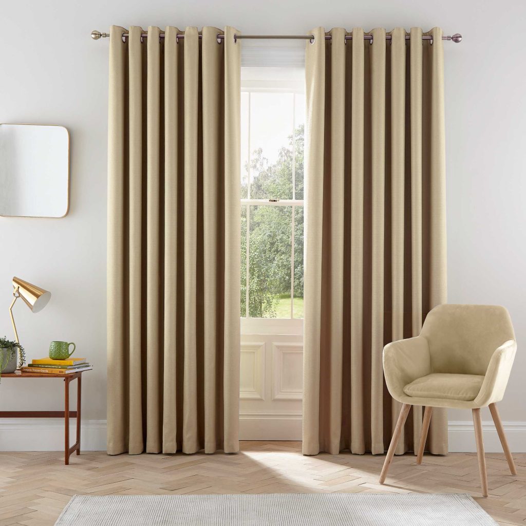 Helena Springfield Eden Lined Curtains 66" x 54", Linen
