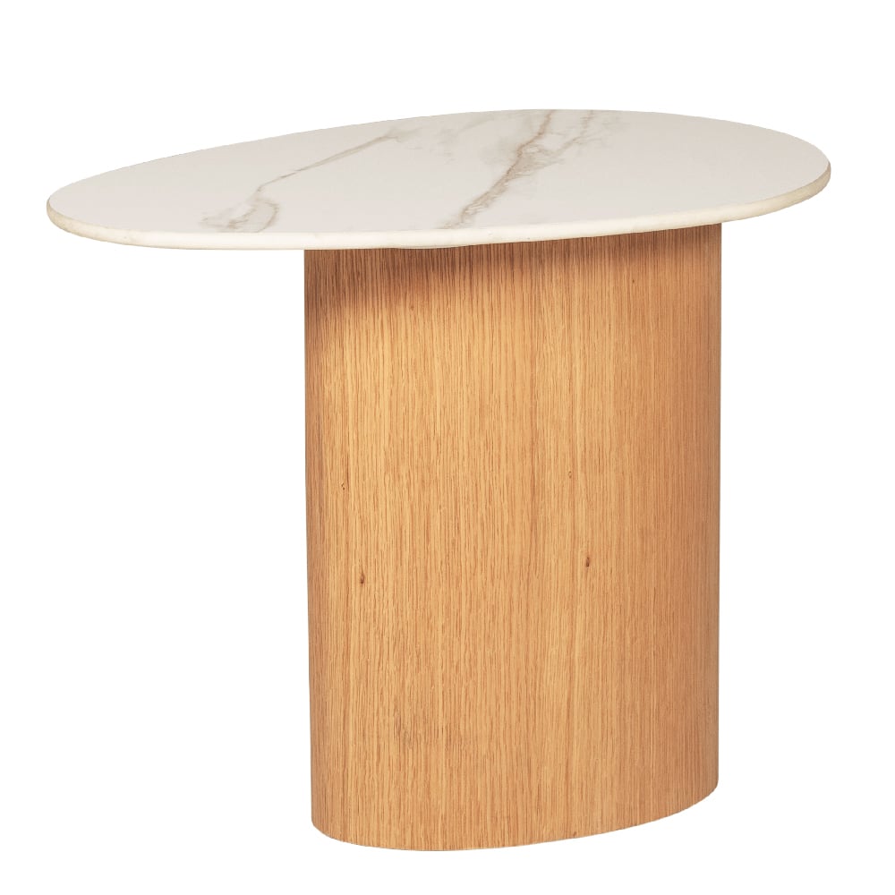 Elkhorn Ceramic Oval Lamp Table In Sand