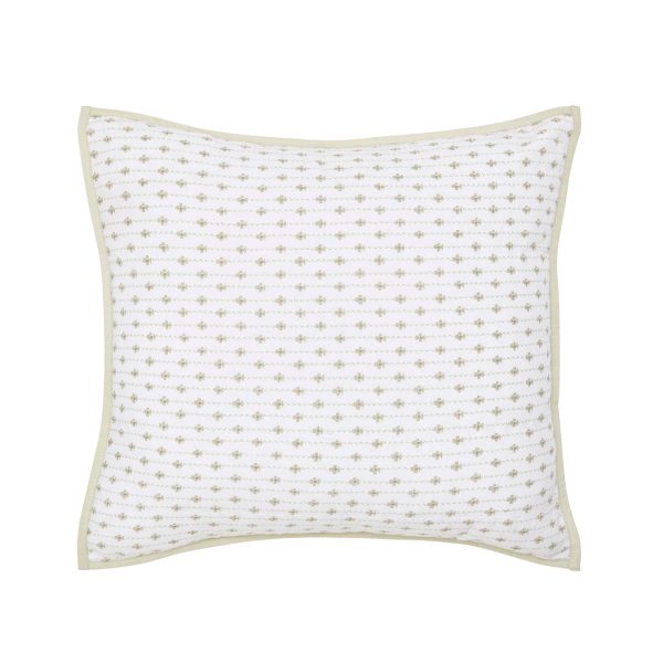 Murmur Imogen Quilted Cushion 40cm x 40cm Mourne Green | Bed Sava