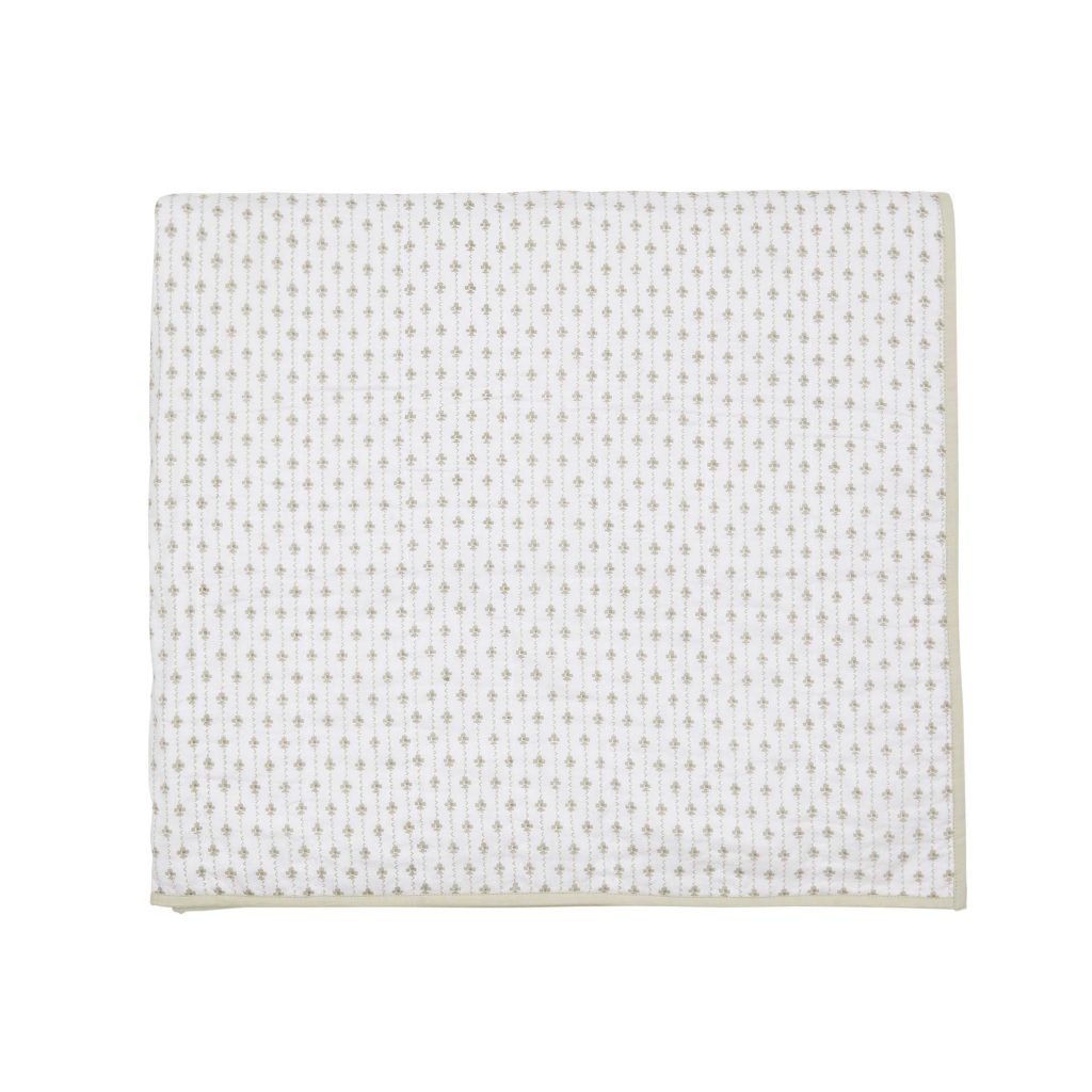 Murmur Imogen Quilted Throw, Mourne Green