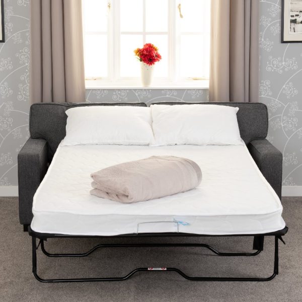 Ellijay Fabric Sofa Bed In Dark Grey | Bed Sava
