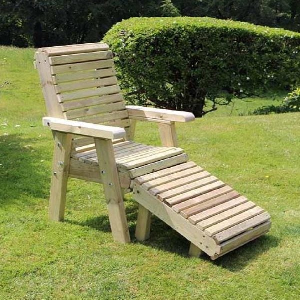 Elmira Wooden Garden Seating Chair In Natural | Bed Sava