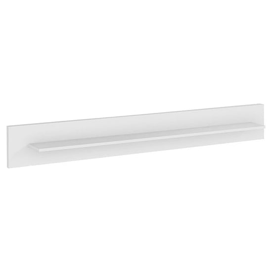 Emory High Gloss Wall Shelf In White