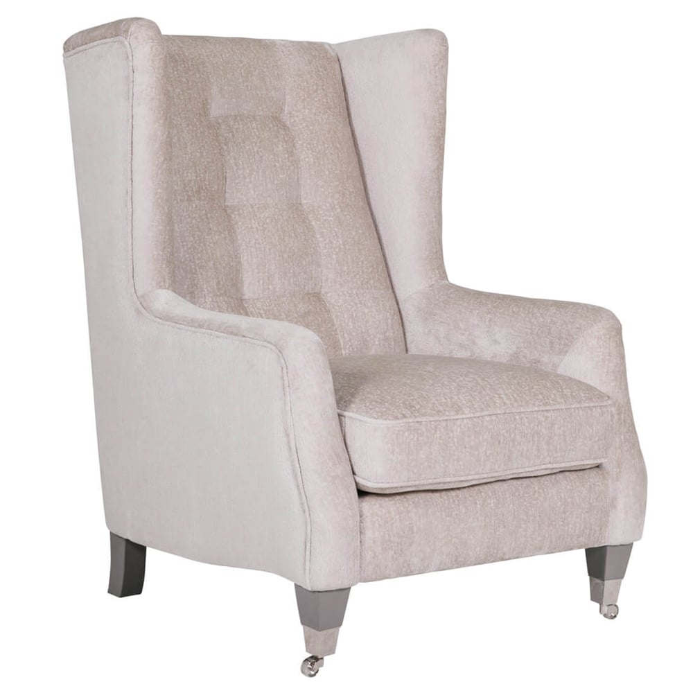 Enmore Fabric Bedroom Chair In Mink