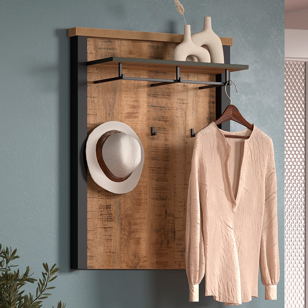 Ennis Wooden Coat Rack Panel In Natural