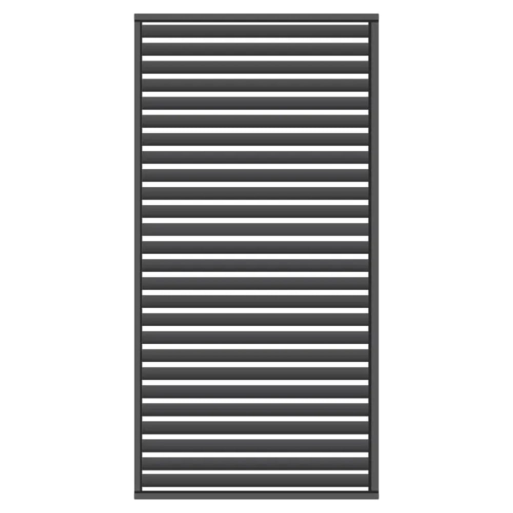 Enoch Large Aluminium Outdoor Side Wall Frame In Charcoal