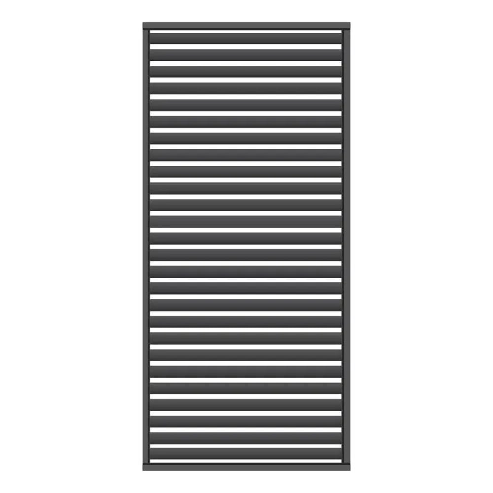Enoch Medium Aluminium Outdoor Side Wall Frame In Charcoal