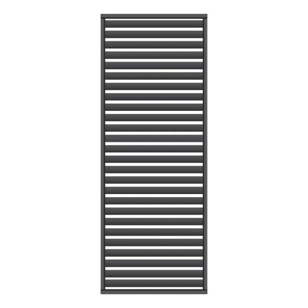 Enoch Small Aluminium Outdoor Side Wall Frame In Charcoal | Bed Sava