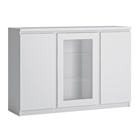 Felton Wooden Sideboard With 3 Doors In White