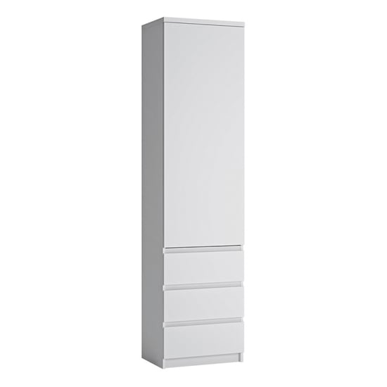 Felton Wooden Cupboard With 1 Door In White