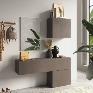 Ferial Wooden Hallway Furniture Set In Bronze | Bed Sava
