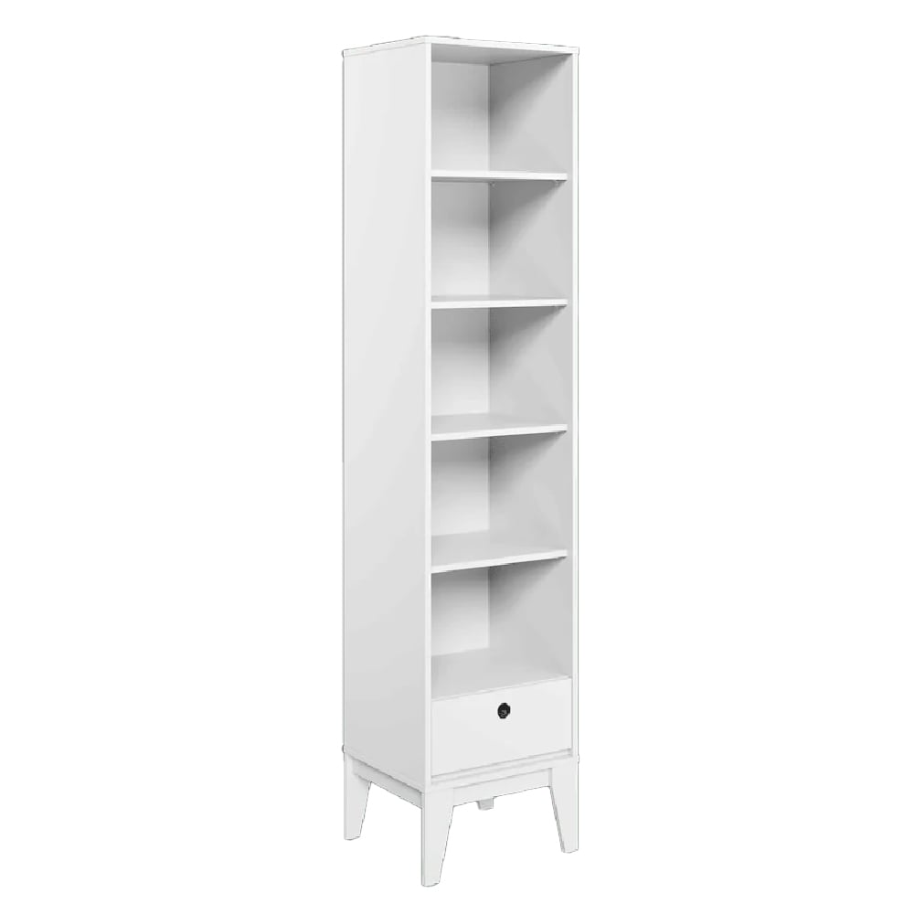 Fletcher Wooden Display Cabinet With 1 Drawer In White