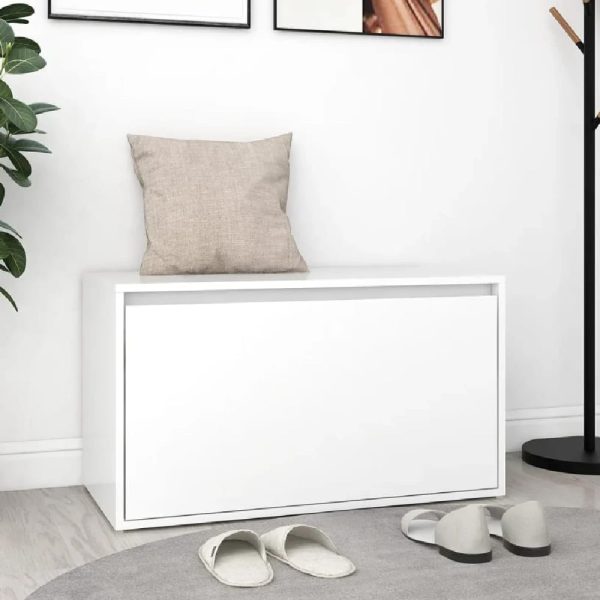Florence Wooden Hallway Seating Bench In White | Bed Sava