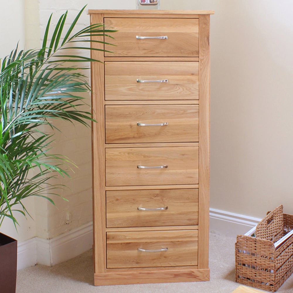 Fornatic Wooden Chest Of 6 Drawers In Oak