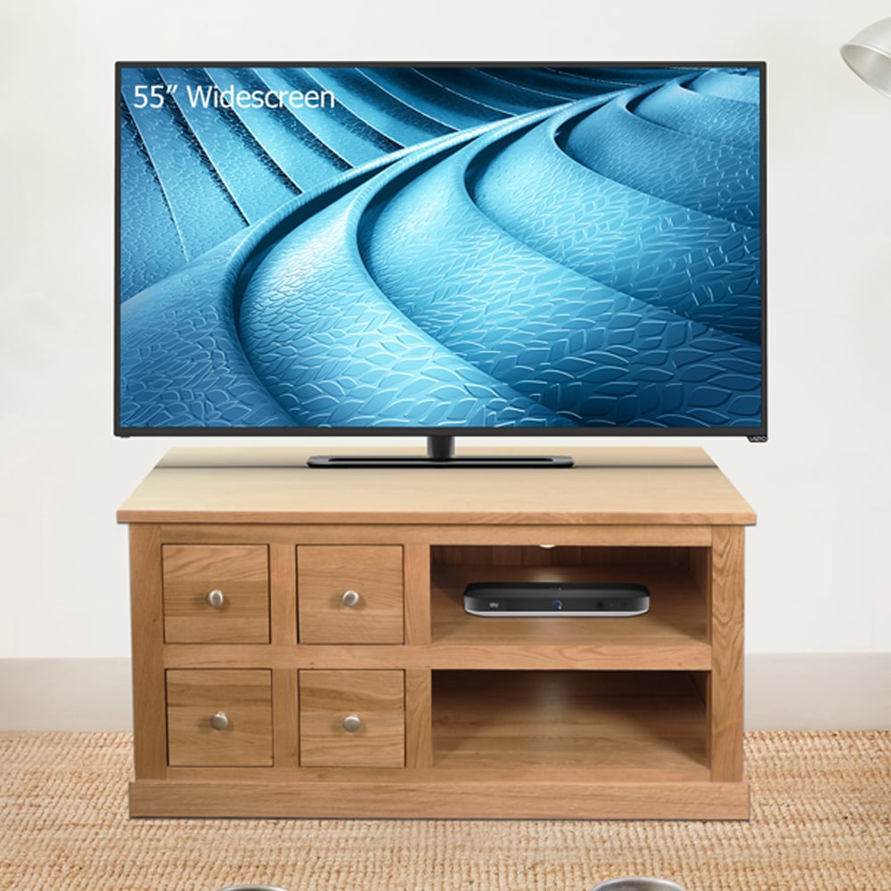 Fornatic Wooden TV Stand With 4 Drawers In Oak