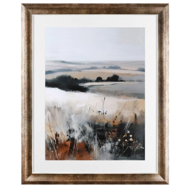 Fresno Large Wooden Aura Wall Art In Bronze Frame | Bed Sava