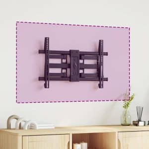 Friant Large Steel TV Wall Mount Bracket In Black | Bed Sava
