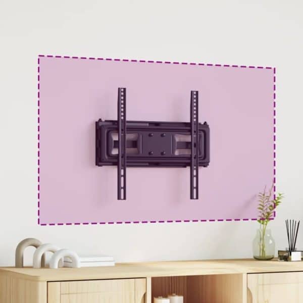 Friant Small Steel TV Wall Mount Bracket In Black | Bed Sava