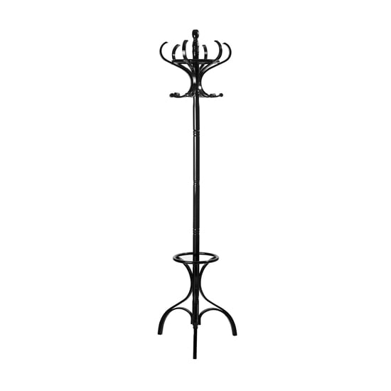 Friston Floor Standing Wooden Coat Stand In Black