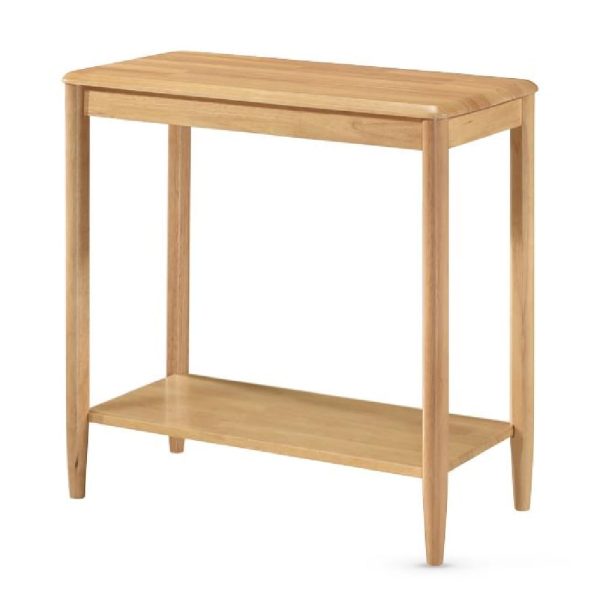 Garnet Wooden Rectangular Console Table In Oak | Bed Sava
