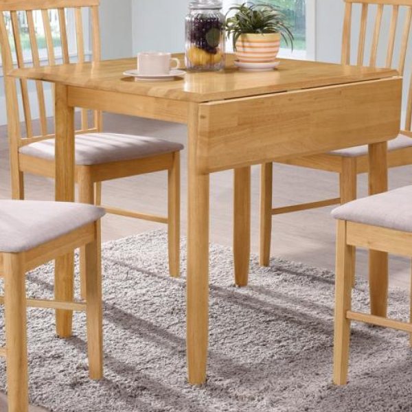 Garnet Wooden Square Drop Leaf Dining Table In Oak | Bed Sava