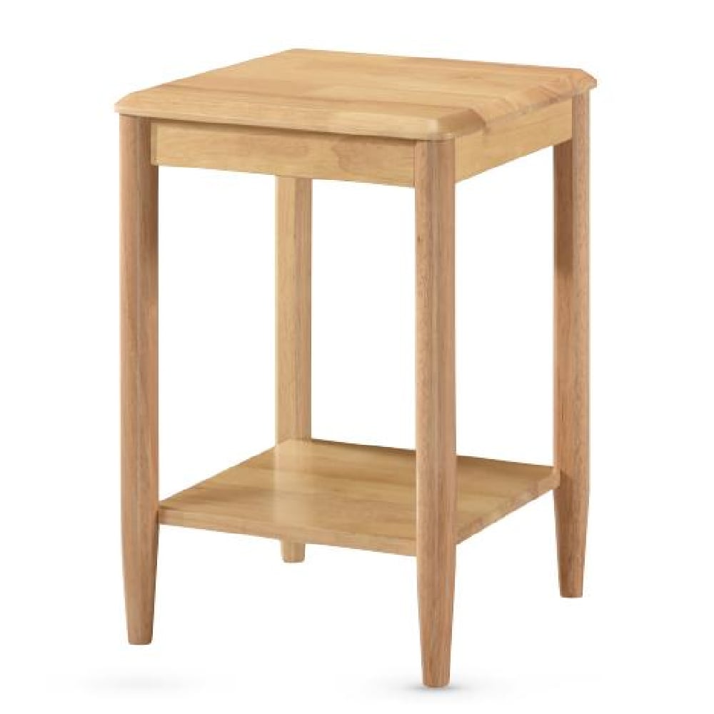 Garnet Wooden Square End Table In Oak