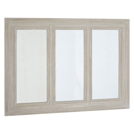 Gatoma Wall Bedroom Mirror In Ash Weathered Gold Wooden Frame