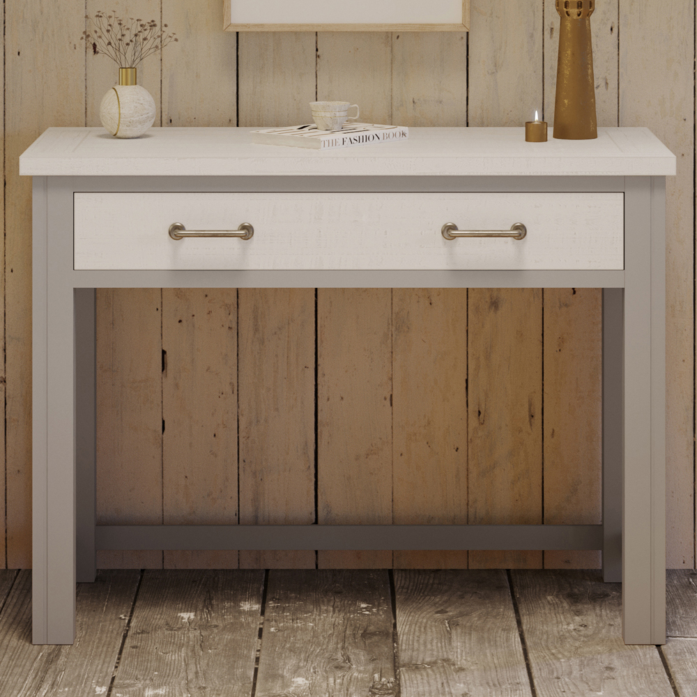 Gilford Wooden Laptop Desk With 1 Flip Door In Greystone
