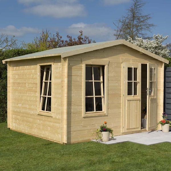 Gower Wooden Garden Retreat Summer House In Natural | Bed Sava